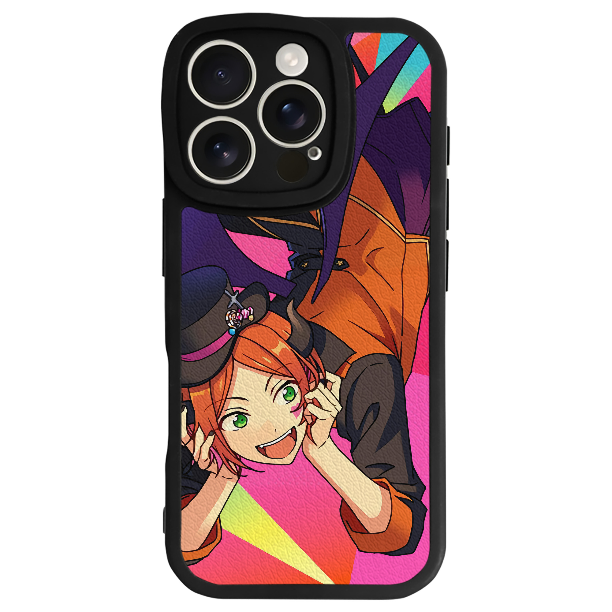 （画像用） あんさんぶるスターズ! Ensemble Stars 【iPhone 16シリーズ対応】シリコンスマホケース（レザー調） 材質：シリコン